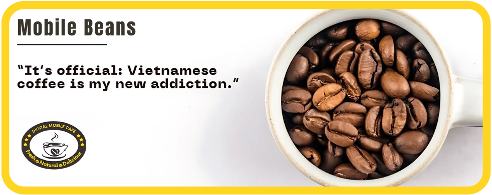 Coffee beans and cup